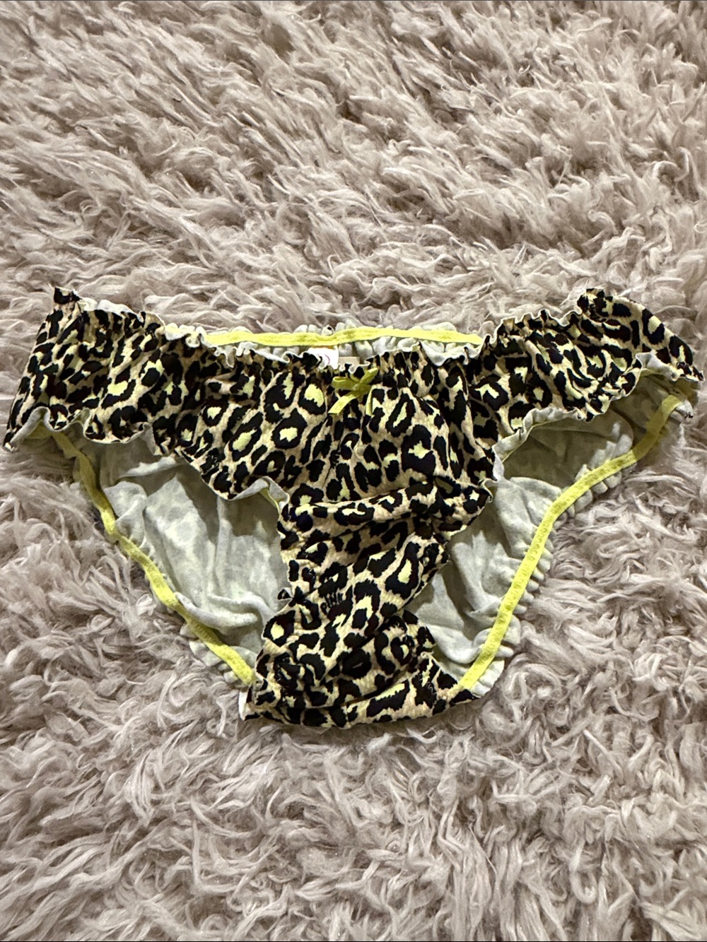 NWT Y2K Victoria's Secret PINK Animal Print Bloomer Ruffle Rare XS